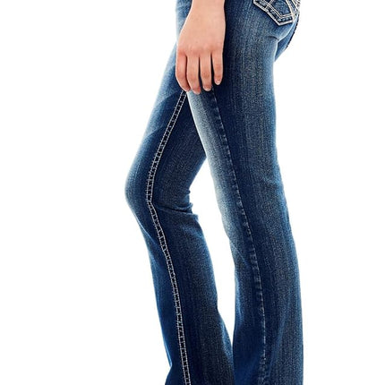 WallFlower Jeans Women's Short Inseam Luscious Curvy Bootcut Jeans, Jenna, 5