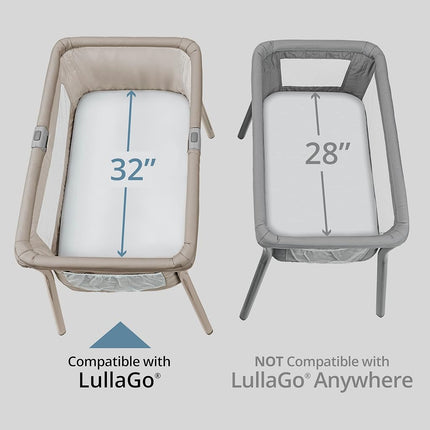 Chicco LullaGo Bassinet Sheets - Grey Triangle 2-Pack | Grey