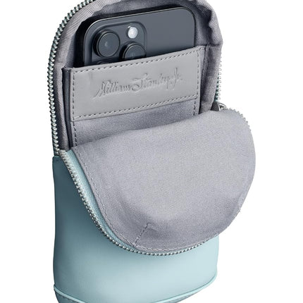 STANLEY Estuche Esencial para Botella Cruzado Max | Soporte para Teléfono, Cartera, Llaves para Botella de Agua | Bolsa de Accesorios de Piel Sintética para Correa de Transporte General | Accesorios para Vaso Térmico | Sin BPA | Verde Agua Marina