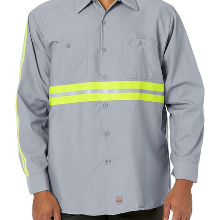 Red Kap Men's Industrial 2 Piece Lined Collar Work Shirt - Multi - Large