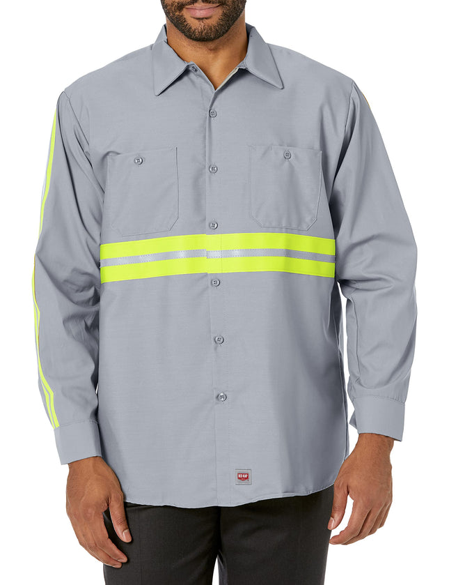 Red Kap Men's Industrial 2 Piece Lined Collar Work