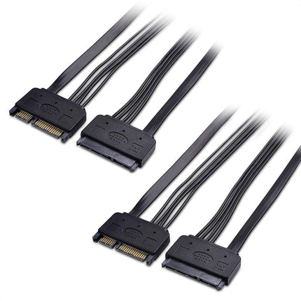 Cable Matters(2-Pack SATA 22-Pin (7+15) Power & Da