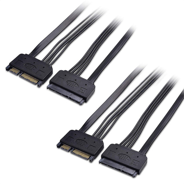 Cable Matters(2-Pack SATA 22-Pin (7+15) Power & Da