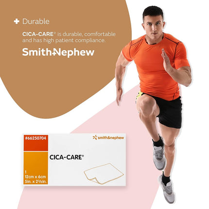 Smith & Nephew Cica-Care 6 x 12 cm Scar Treatment Wound Dressing, 1 Count, Non-Sterile, Non-Adherent, 0.042 grams