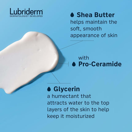 Lubriderm Daily Moisture Hydrating Body and Hand Lotion with Vitamin B5, Non-Greasy, 24 fl. oz
