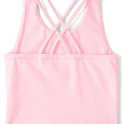 The Children's Place Girls' Atheletic Sleeveless Tank Tops, Multicolor, XX-Large