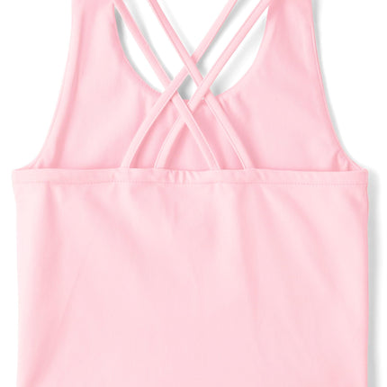 The Children's Place Girls' Atheletic Sleeveless Tank Tops, Cameo, XX-Large