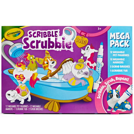 CRAYOLA Sribble Scrubbie Pets Mega Set 2.0, Color 