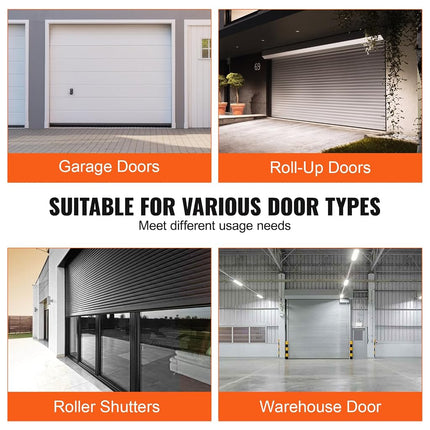 VEVOR Garage Door Seals Bottom Rubber, U Shape +O Ring Garage Door Bottom Weather Seal with Pre-drilled Aluminum Track Retainer Kit, 16ft 5/16 inch T-Ends and 3 3/4 inch Width, for Doors, Black