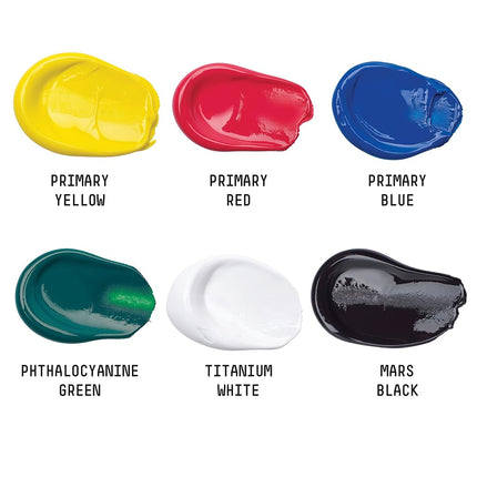 Liquitex Basics 101076 Acrylic Paint Tube 6-Piece Set