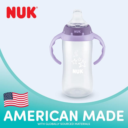 Vaso de aprendizaje grande NUK Mickey Mouse de 10 oz, paquete de 2