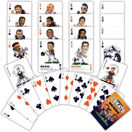 Baby Fanatics Chb3300: Baraja de cartas "Grandes de todos los tiempos" de los Chicago Bears