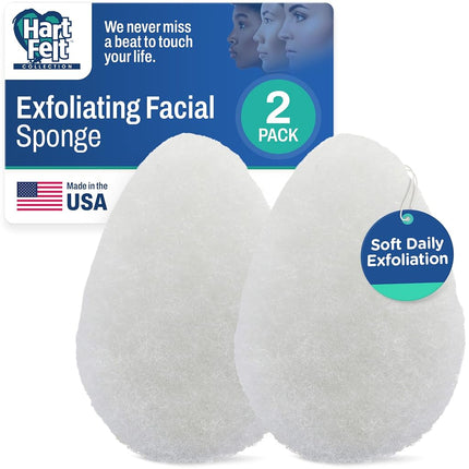 HartFelt 2ct Tear Drop Face Scrubber for Women | R