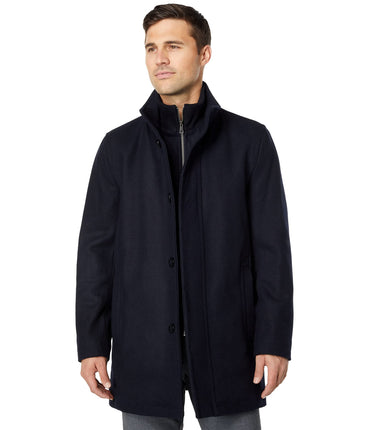 Cole Haan Men's Formal Cold Weather Soft Coat, Nav
