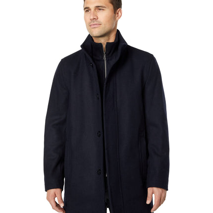 Cole Haan mens Formal Cold Weather Soft Coat, Navy