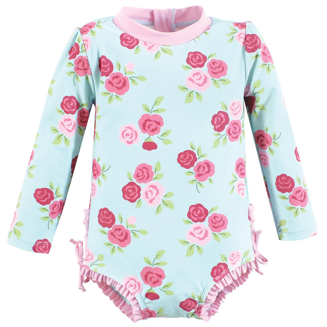 Hudson Baby Girls Baby and Toddler Swimsuit, Mint 