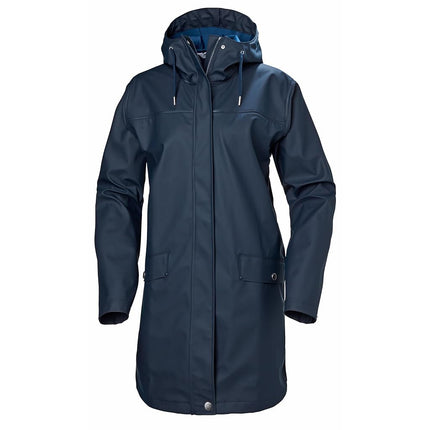 Helly Hansen Women's W Moss Rain Coat, Navy, L