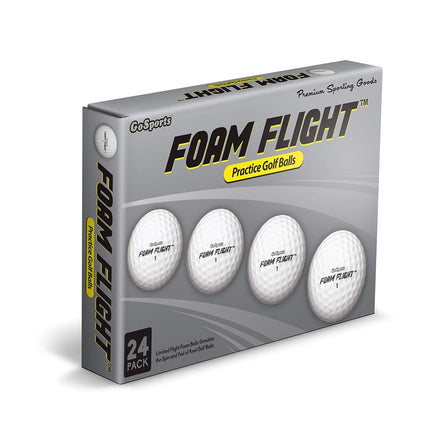 GoSports Foam Flight Practice Golf Balls 24 Pack - White