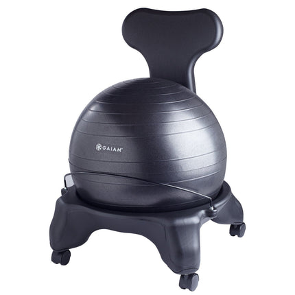 Gaiam Classic Balance ball Chair - Charcoal