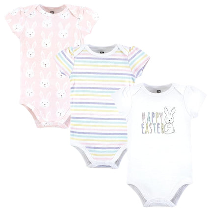 Bodysuits de Algodón Hudson Baby Unisex de Vacaciones para Bebés, Rosa, 0-3 Meses
