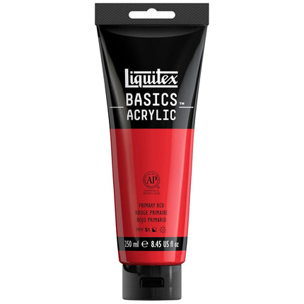 Liquitex BASICS Acrylic Paint, 8.45-oz tube, Primary Red