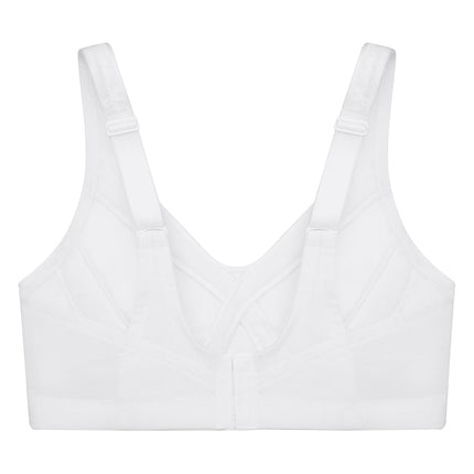 Glamorise MagicLift Seamless Firm Support Wirefree Bra 1007 (Women's & Women's Plus) White