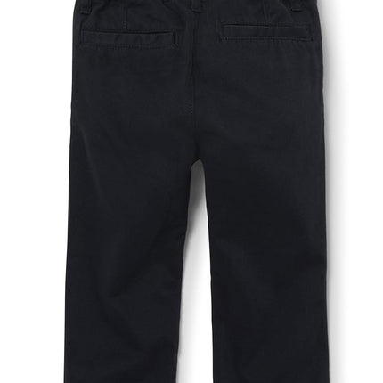 The Children's Place Baby Boys and Toddler Stretch Chino Pants, New Navy 2 Pack, 12-18 Months US