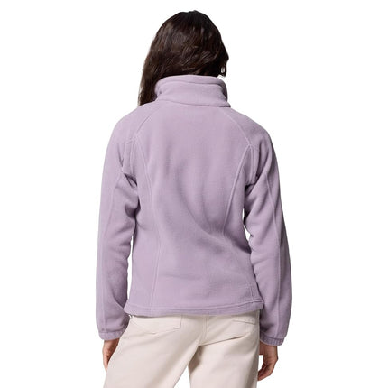Columbia Womens Benton Springs Full Zip Fleece Jacket, Shale Purple, 1X