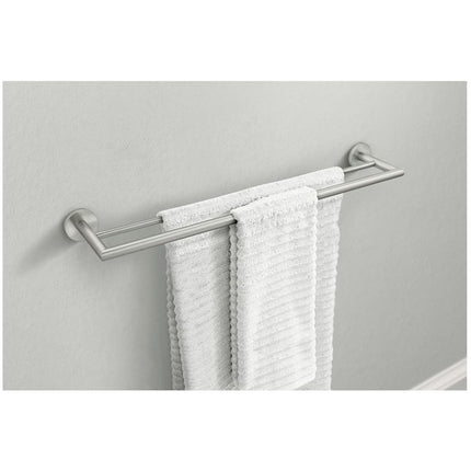 Moen Y5722CH Arlys Barre porte-serviettes double moderne 61 cm, chrome