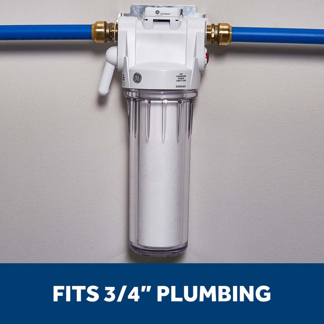 GE Whole House Water Filtration System | Reduce Sediment, Rust & More | Install Kit & Accessories Included | Filter Not Included | Replace Filter (FXWTC, FXUSC, FXWPC, FXWSC) Every 3 Months | GXWH20T