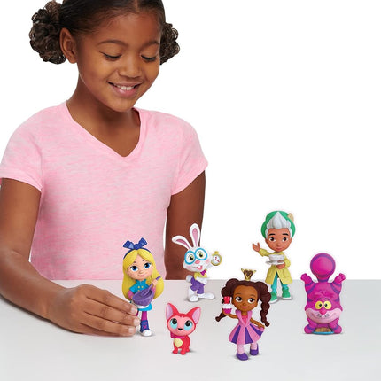 Disney Junior Alice’s Wonderland Bakery Friends, 3 Inch Figure Set of 6, Officially Licenced Kids Toys for Ages 3 Up