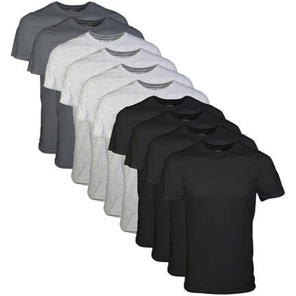 GILDAN Men's Crew T-shirts, Multipack Undershirt, 
