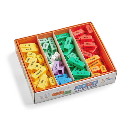 Learning Resources Reading Rods Sentence Construction, Learn to Read, Sentence Building for Kids, Parts of Speech Linking Cubes, Learn to Read Toys, Reading Tools for Kids, Moyen