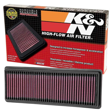 Filtro de aire de motor K&N: alto rendimiento, premium, lavable, filtro de repuesto: compatible con FIAT (500, Abarth) 2012-2017, 33-2487