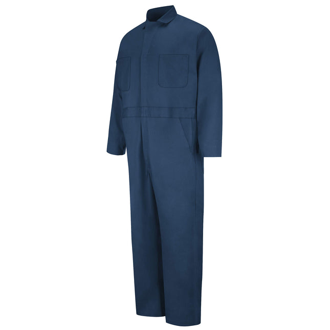 Red Kap Men's Button-front Cotton Coverall, Navy, 38