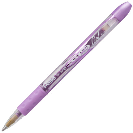 Bolígrafo de gel metálico Pentel Sunburst, trazo medio, permanente, tinta surtida, (K908MBP5M1) de Pentel