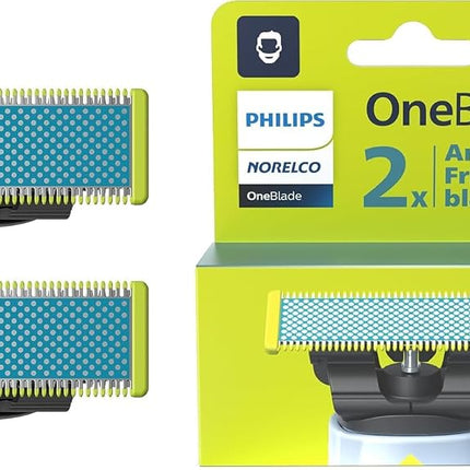 Philips OneBlade First Shave Blades - 2 x Anti-Fri