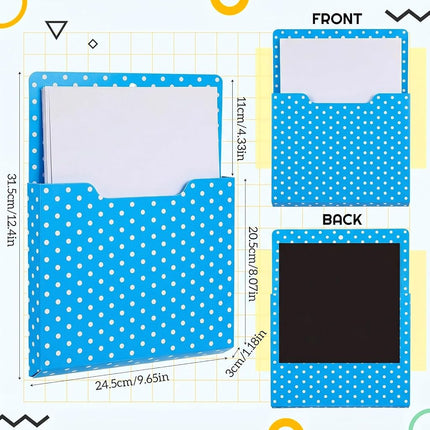 Gilprop 8 Pack Magnetic File Folder Holder for Whiteboard Classroom Storage