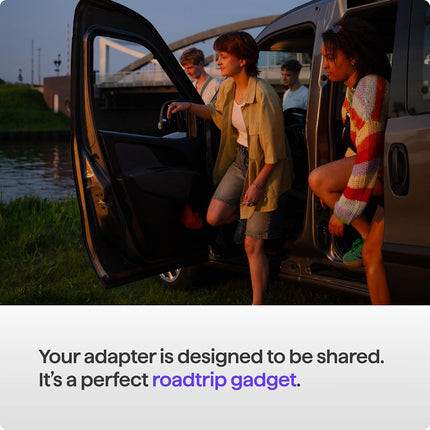 AAWireless Two+ Android Auto & Carplay 2-in-1 Adapter — Wireless Connection via Bluetooth & WiFi — Suitable for iOS 10+ & Android 11+ — Multifunctional Button — Made in Europe