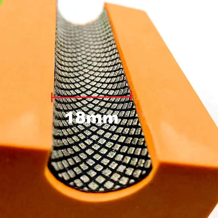 MiJunHD Concave Electroplated Diamond Sanding Block, 60/100/200/400 Grit Curved Polishing Pad for Grinding Trimming Granite Marble Glass Stone Tile Wood (4 Pieces)