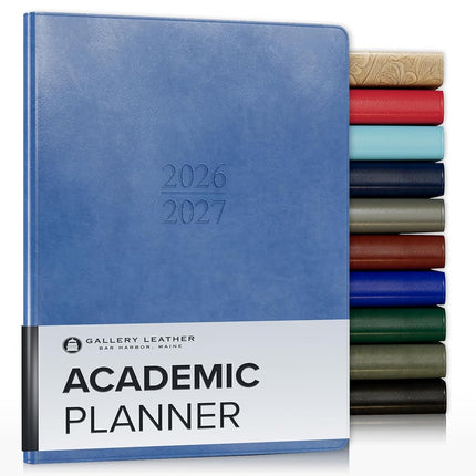 Gallery Leather Academic Planner 2026-2027 Acadia 