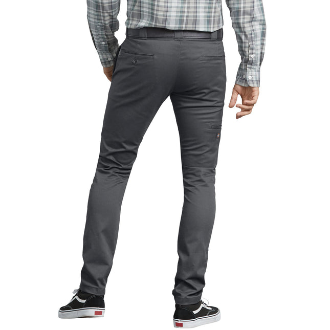 Dickies Mens Skinny Fit Work Pants, Charcoal, 29W x 30L