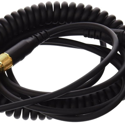 Cable en espiral de repuesto Audio-Technica HP-CC para auriculares de la serie M, negro