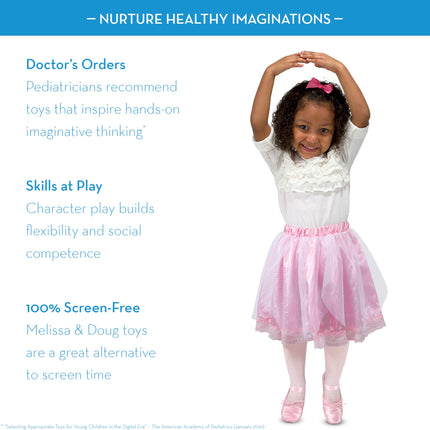 Melissa & Doug Role Play Collection Goodie Tutus! (Pretend Play, 4 Dress-Up Costume Skirts)