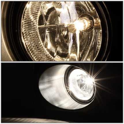 DNA MOTORING FL-ZTL-NS811-CH Pair of Reflector Beam Fog Lights w/Bezels Compatible with 2011-2014 F150,Chrome Housing/Clear Lens