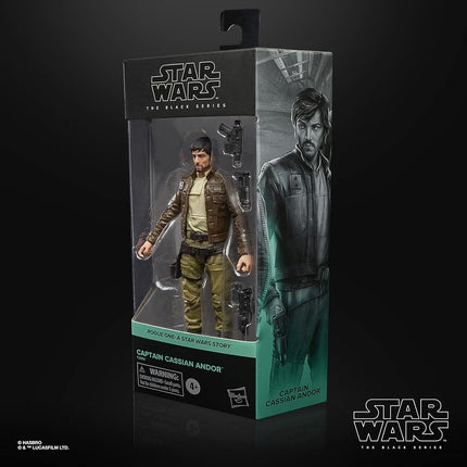 Star Wars The Black Series Captain Cassian Andor 15-Cm-Scale Rogue One: A Story Collectible Figure, Toys for Kids Ages 4 and Up