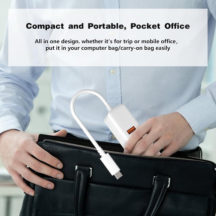 USB C Hub, USB Type C Port to USB 3.0 Hub with 4 Port USB 3.0, Data Transmission Hub 5Gbps