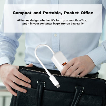 USB C Hub, USB Type C Port to USB 3.0 Hub with 4 Port USB 3.0, Data Transmission Hub 5Gbps