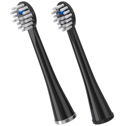Cabezales de repuesto Waterpik para cepillo dental Sonic-Fusion SFRB-2EB, 2 unidades, color negro