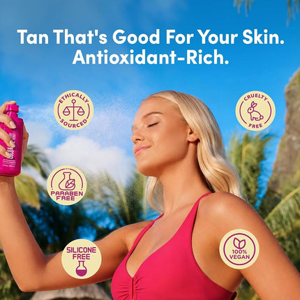 Coco & Eve Antioxidant Face Tanning Micromist. Sunless Self Tanning Face Mist with Antioxidants to Boost Hydration. Quick, Flawless, Streak Free Face Tan (75ml)